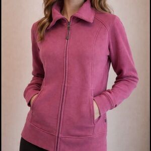 Tuff Athletics Pink Full Zip Jacket Womens Medium Athletic Sweatshirt